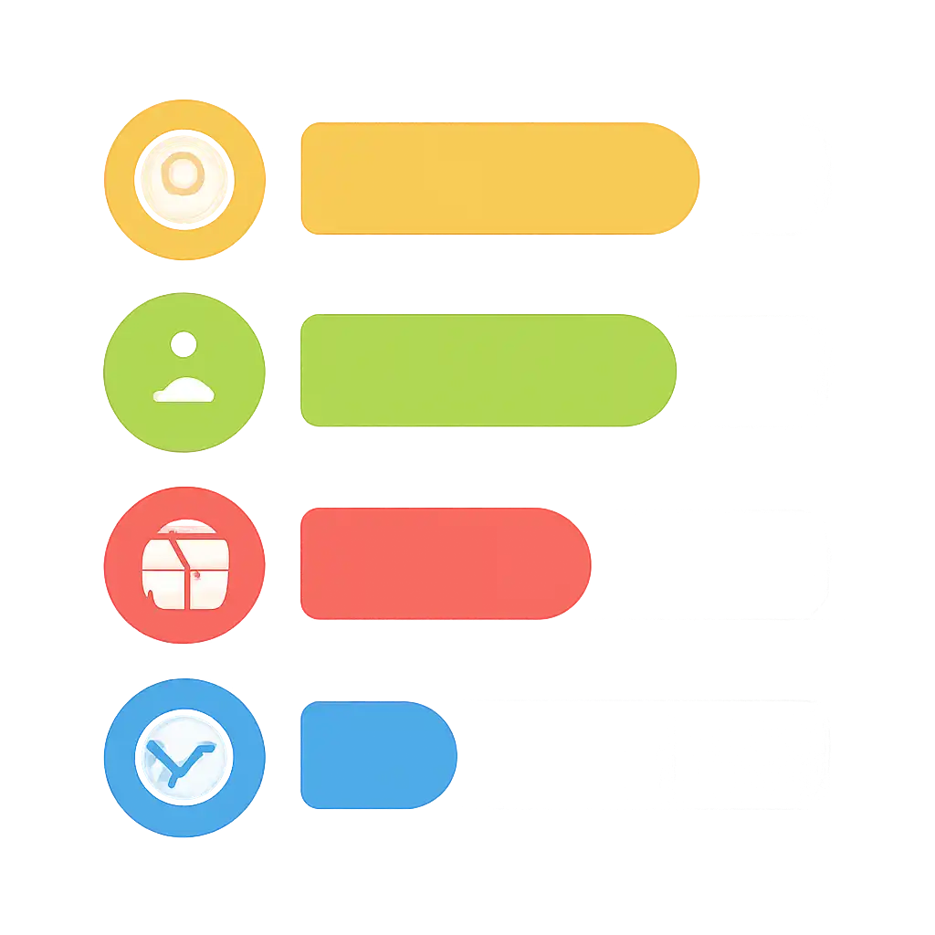 Infographic comparing options using coloured bars and icons only, no text or labels, flat design, 82 Lottery